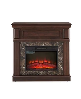 Streamdale Furniture Only Mantel (Not Included Fireplace)--Cherry,41.34"W14"D40"H