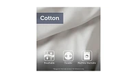 3 Piece Cotton Duvet Cover Set with Chenille Tufting