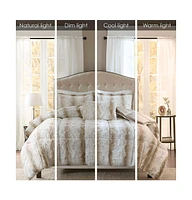 Streamdale Furniture 4PC Faux Fur Comforter Set