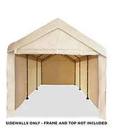 Caravan Canopy Mega Domain Carport 4 Sidewalls, Tan (Sidewalls Only