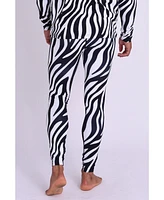 Oosc Men's Baselayer Pant - Hotel California Zebra Print