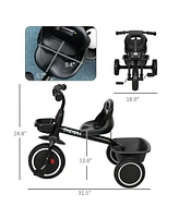 Qaba Tricycle for Kids Age 2-5, Toddler Bike for Children,