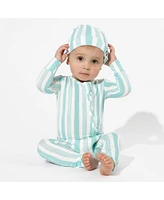 Bellabu Bear Baby Unisex Slumber Stripes Convertible Footie