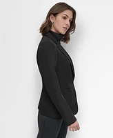 Dkny Women's Double Insert Zip-Front Jacket