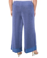 Msk Plus Jersey-Knit Wide-Leg Pants