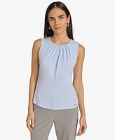 Calvin Klein Petite Pleat-Neck Camisole