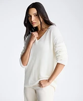 Kenneth Cole Women's Oversized V-Neck Sweater