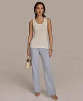 Donna Karan New York Women's Scoop Neck Rib Knit Tank Top