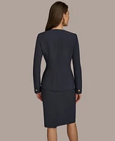 Donna Karan New York Women's Collarless One-Button Blazer