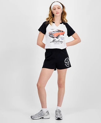 Love Tribe Juniors' Ford Pull-On Mid-Rise Shorts