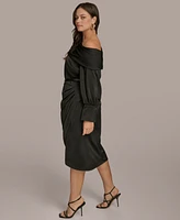 Donna Karan New York Plus One-Shoulder Sheath Dress