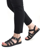 Easy Street Women's Chirp Gladiator Buckle Sandals