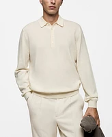 Mango Men's Cashmere Polo Sweater