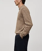 Mango Men's Alpaca And Wool Blend Polo Sweater