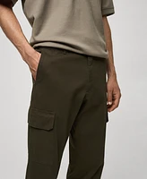Mango Men's Straight-Fit Cargo Pants