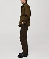 Mango Men's Regular-Fit Corduroy Pants