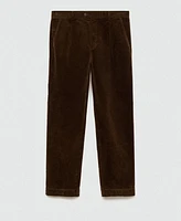 Mango Men's Regular-Fit Corduroy Pants