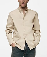 Mango Men's Regular-Fit Cotton Shirt