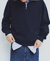 Mango Men's Relaxed-Fit Cotton Sweatshirt