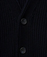 Mango Men's Buttons Detail Chunky Ribbed Cardigan