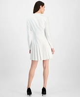 Tahari Asl Women's Pleated Blazer Dress