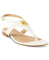 Lauren Ralph Women's Everly Thong Flat Sandals