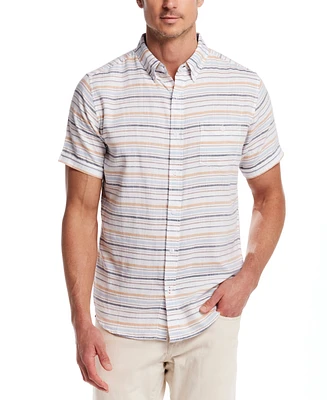 Weatherproof Vintage Men's Twill Stripe Button-Down Shirt