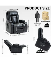 Boyel Living Infinite Position Up to 350 Lbs Power Lift Recliner Chair for Elderly Heavy Duty Motion Mechanism with 8