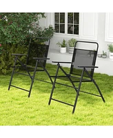 Givimo 6 Pieces Outdoor Patio Chairs with Rustproof Metal Frame