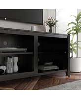 Slickblue Tv Stand Storage Media Console Entertainment Center with Doors for Stylish Organization