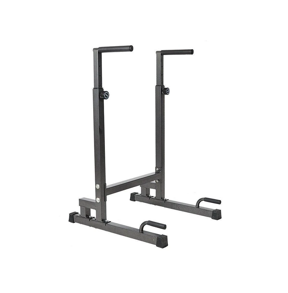 Slickblue Strength Training Dip Stand Station with Adjustable Height for Home Gym Workouts