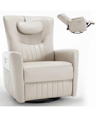 Boyel Living Swivel and Rocker Power Recliner Chair Heavy Duty Motion Mechanism with Usb Type-c Ports