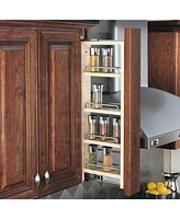 Rev-a-Shelf Pullout Wall Filler Cabinet Wooden Organizer, 36" Hgt, 432-WF36-3C