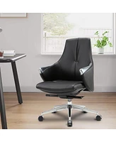 Slickblue Ergonomic Executive Office Chair Adjustable Height Leather with Tilt Function for Comfort