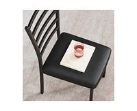 gaomon Dining Table Set for 2, 3 Piece Small and Chairs of Kitchen With Pu Cushion Chairs, Room Square