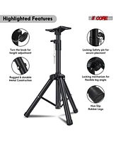 5 Core Speaker Stand Tripod Tall Adjustable 36 Inch Dj Pole Mount Studio Monitor Stands