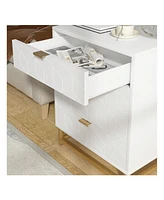 gaomon 4 Drawer Dresser For Bedroom, Modern Dressers & Chests Of Drawers, Dresser Chest Organizer With Metal Legs, Large Drawers For Bedroom, Hallway