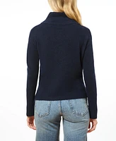 Cable & Gauge Women's Wrap Neck Sweater