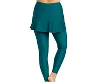 Calypsa Women's Skirted Long Swim Leggings