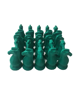 We Games Green Knight Chess Erasers - Bulk Pack of 25