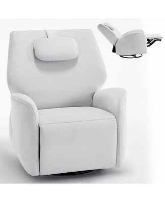 Boyel Living Swivel and Rocker Power Recliner Chair Max Degree 270° Heavy Duty Motion Mechanism with Usb Type-c Ports