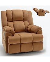 Boyel Living Manual Recliner Chair with Rocker and Swivel Fabric for Room