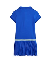 Polo Ralph Lauren Toddler and Little Girls Pleated Stretch Mesh Dress