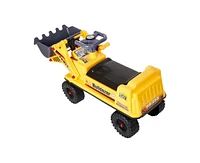 Slickblue Kids Ride-On Bulldozer Truck Toy Construction Vehicle Tractor for Boys