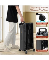 Sugift 1500W Oil Filled Space Heater with 3-Level Heat