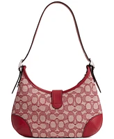 Coach Originals Signature Jacquard Hamptons Hobo Bag