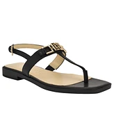 Guess Women's Reality Slingback G-Elite T-Strap Flat Sandals