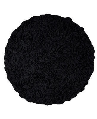 Home Weavers Bell Flower Bath Rug, 30" Round