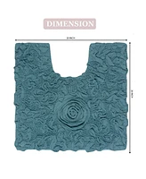Home Weavers Bell Flower Bath Rug