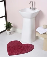 Home Weavers Modesto Heart Shaped Bath Rug, 25" x